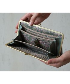 genten アンティーコ×LIBERTY 口金長財布