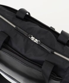 Y'SACCS ナイロン×リサイクルレザー　コンビマルチトート