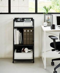 tower 目隠しワゴン タワー L ブラック