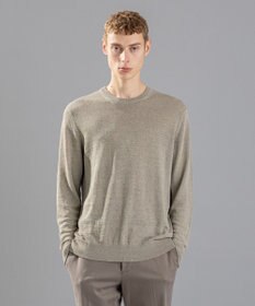 JOSEPH HOMME リネンナイロンプレーン　クルーネックニット