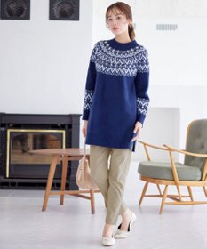 Tiaclasse L 【洗える】ストレッチサイドラインパンツ