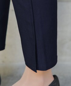 Tiaclasse L 【洗える】ストレッチサイドラインパンツ