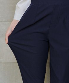 Tiaclasse L 【洗える】ストレッチサイドラインパンツ