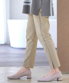 Tiaclasse L 【洗える】ストレッチサイドラインパンツ