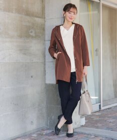 Tiaclasse L 【洗える】ストレッチサイドラインパンツ