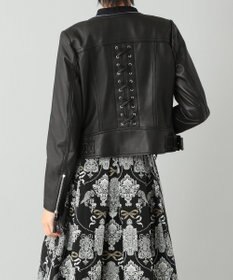 GRACE CONTINENTAL レースアップライダースジャケット