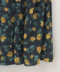 組曲 カッティングローズプリント ワンピース