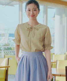 Tiaclasse シアーシャーリング2WAYブラウス