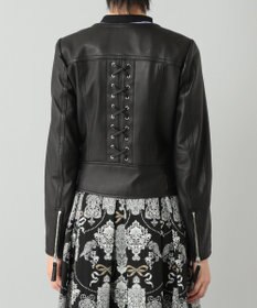 GRACE CONTINENTAL レースアップライダースジャケット