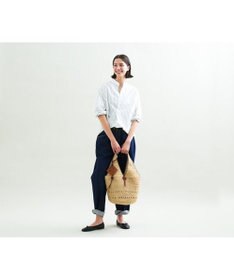 genten クロシェットラフィア　ハンドバッグ大