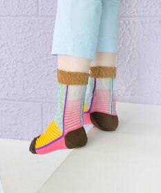 COQ しまうま シアーストライプソックス