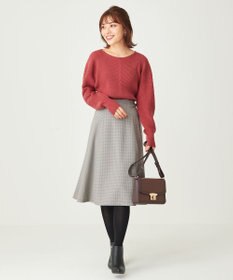 ANY SIS 【洗える】サイドバックルライト スカート