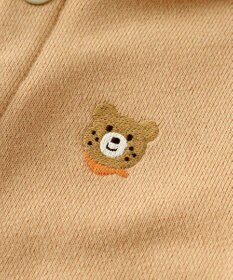 MIKI HOUSE HOT BISCUITS 【70-90cm】【NEW Color Series】耳付きロンパース