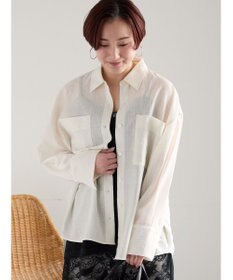 Te chichi シアーストライプシャツ