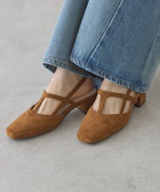 AMERICAN HOLIC Tストラップスクエアパンプス