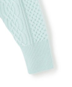 23区 S 【洗える】カシミヤブレンド ケーブルニットカーディガン