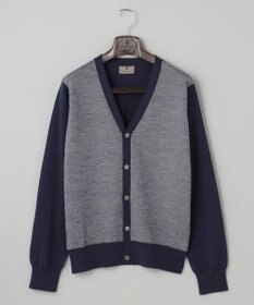 GOTAIRIKU 体温調整に【洗える/チクチクしにくい/ピリングしにくい】イタリア糸 ハイゲージ カーディガン_WOOL100%