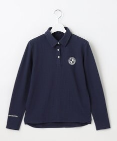 23区GOLF 【WOMEN】スクエアカノコ 長袖 ポロシャツ
