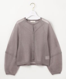 ANY SIS 【洗える】シアーランタンスリーブ カーディガン