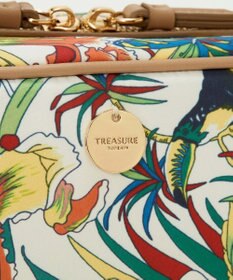 TOPKAPI 【TREASURE TOPKAPI】マイルドサテン スカーフ柄 ショルダーバッグ