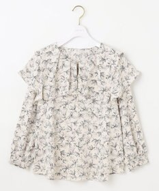 ANY SIS L 【洗える】スクエアラッフルカラー ブラウス