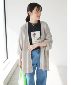 CRAFT STANDARD BOUTIQUE UVカット/接触冷感/マシンウォッシャブル/Vネックビッグニットカーディガン