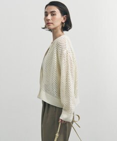 UNFILO クロシェレースニット ZIPカーディガン