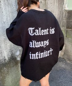 WEGO ウイングハートダメージニット