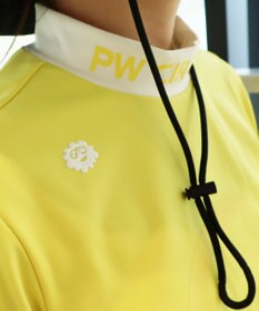 PW CIRCULUS 【UVカット / 吸水速乾 / 伸縮性抜群】【WOMEN】バックメッシュ切り替えモックT ゴルフウェア レディース