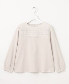 J.PRESS LADIES 【吸水速乾】ピンタックコンビジャージー カットソー