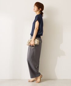 AMERICAN HOLIC 【WEB限定】接触冷感ラメフレンチスリーブニットプルオーバー