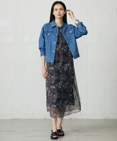 自由区 L 【カタログ掲載・洗える】ボタニカルフラワープリント ワンピース