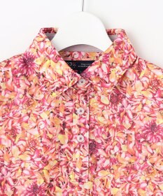 23区GOLF 【WOMEN】プランティカプリント 総柄 半袖ポロシャツ