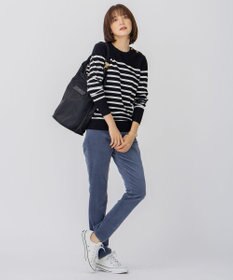 23区 【洗える】23区DENIM ベルベットストレッチ スキニーパンツ