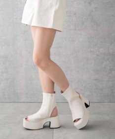 WEGO バルキーヒールブーツサンダル