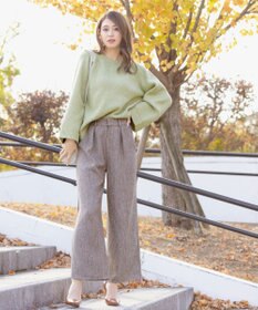 Tiaclasse 【洗える】リラックス感のあるラグランスリーブニット