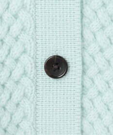 23区 S 【洗える】カシミヤブレンド ケーブルニットカーディガン