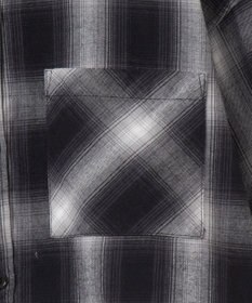 WEGO オンブレチェックショートシャツ