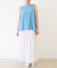 TOQUE 〈大草直子さんアドバイザー〉 【天然素材】タンギス コットン天竺ノースリーブ