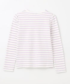 ANY KIDS リボン×ボーダー長袖Tシャツ