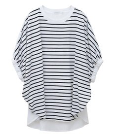 AMERICAN HOLIC 異素材ドッキングドルマンプルオーバー