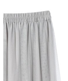 YECCA VECCA ラメチュールギャザースカート