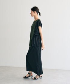 YECCA VECCA メッシュ編みレイヤードニット