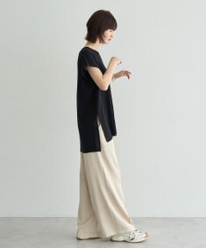 YECCA VECCA メッシュ編みレイヤードニット