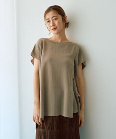 YECCA VECCA メッシュ編みレイヤードニット