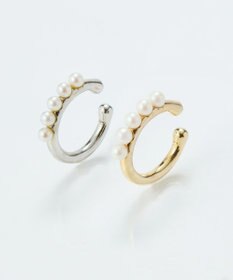 Phoebe 【金属アレルギー対応】パールフローイヤーカフ　シルバー/ニッケルフリー