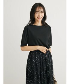 Green Parks ５分袖カットリブプルオーバー