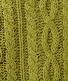 Green Parks 変形ケーブルニットプルオーバー