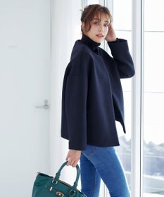 Tiaclasse ダイバー素材ノーカラージャケット