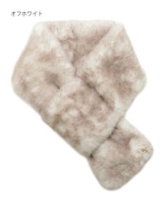 MOONBAT 【WEB限定】FURLA スノートップ チャーム付きフェイクファーマフラー